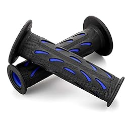 PROGRIP (プログリップ) バイク用 ハンドル グリップ 120mm φ22/25 ブルー エンド貫通 耐震GEL 724タイプ 98065